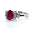 Bijoux récents - Bague rubis et diamants