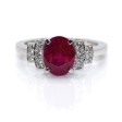 Bijoux récents - Bague rubis et diamants