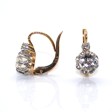 Bijoux anciens - Boucles d'oreilles dormeuses diamants 