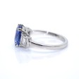 Bijoux récents - Bague saphir 3,16ct et diamants baguettes