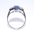 Bijoux anciens - Bague art deco saphir et diamants 