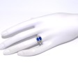 Bijoux anciens - Bague art deco saphir et diamants 