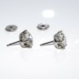 Bijoux anciens - Boucles d'oreilles (puces) diamants - 6,00 carats total
