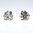 Bijoux anciens - Boucles d'oreilles (puces) diamants - 6,00 carats total
