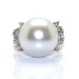 Bijoux Récents - Bague vintage perle et diamants