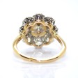Bijoux anciens - Bague pompadour perle fine et diamants