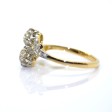 Bijoux anciens - Bague toi et moi diamants 