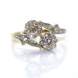 Bijoux anciens - Bague toi et moi diamants 