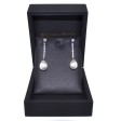 Bijoux anciens - Boucles d'oreilles pendantes diamants et perles