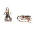 Bijoux anciens - Boucles d'oreilles mouches