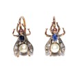 Bijoux anciens - Boucles d'oreilles mouches