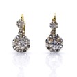 Bijoux anciens - Boucles d'oreilles dormeuses diamants 