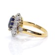 Bijoux Récents - Bague pompadour saphir et diamants