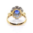 Bijoux Récents - Bague pompadour saphir et diamants
