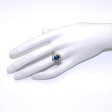Bijoux Récents - Bague pompadour saphir et diamants