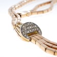 Bijoux anciens - Collier draperie en or et diamants