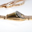 Bijoux anciens - Collier draperie en or et diamants