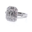 Bijoux récents - Bague diamant taille émeraude 
