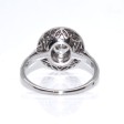 Bijoux anciens - Bague Art Déco entourage diamants
