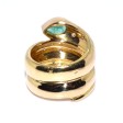 Bijoux récents - Bague vintage émeraude et diamants