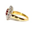 Bijoux récents - Bague Pompadour rubis et diamants
