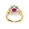 Bijoux récents - Bague Pompadour rubis et diamants