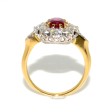 Bijoux récents - Bague Pompadour rubis et diamants