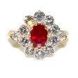 Bijoux récents - Bague Pompadour rubis et diamants