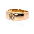 Bijoux anciens - Bague jonc diamant 