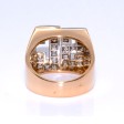 Bijoux anciens - Bague Tank initiales S.C. diamants