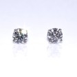 Bijoux anciens - Boucles d'oreilles (puces) diamants