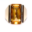 Bijoux anciens - Bague citrine vintage