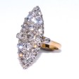 Bijoux anciens - Bague ancienne marquise diamants