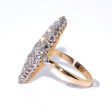 Bijoux anciens - Bague ancienne marquise diamants