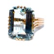 Bijoux anciens - Bague aigue marine vintage