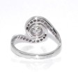 Bijoux anciens - Bague tourbillon diamants