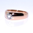 Bijoux anciens - Bague jonc diamant 