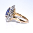 Bagues de fiançailles - Bague pompadour saphir et diamants
