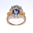 Bagues de fiançailles - Bague pompadour saphir et diamants