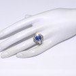 Bagues de fiançailles - Bague pompadour saphir et diamants