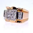 Bijoux anciens - Bague Tank diamants