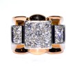 Bijoux anciens - Bague Tank diamants