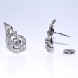 Bijoux anciens - Boucles d'oreilles art deco diamants 