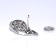 Bijoux anciens - Boucles d'oreilles art deco diamants 