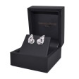 Bijoux anciens - Boucles d'oreilles art deco diamants 