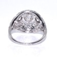 Bijoux anciens - Bague dôme art déco diamants