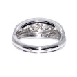 Bijoux anciens - Bague Art Déco jarretière diamants 