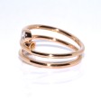 Bijoux récents - Bague en or rose et diamants