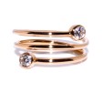 Bijoux récents - Bague en or rose et diamants