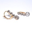 Bijoux anciens - Boucles d'oreilles diamants 